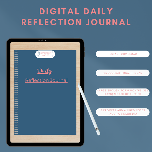Digital Daily Reflection Journal for Wives of Blue-Collar Workers – Quick & Meaningful Prompts for a Peaceful, Purposeful Start to Your Day